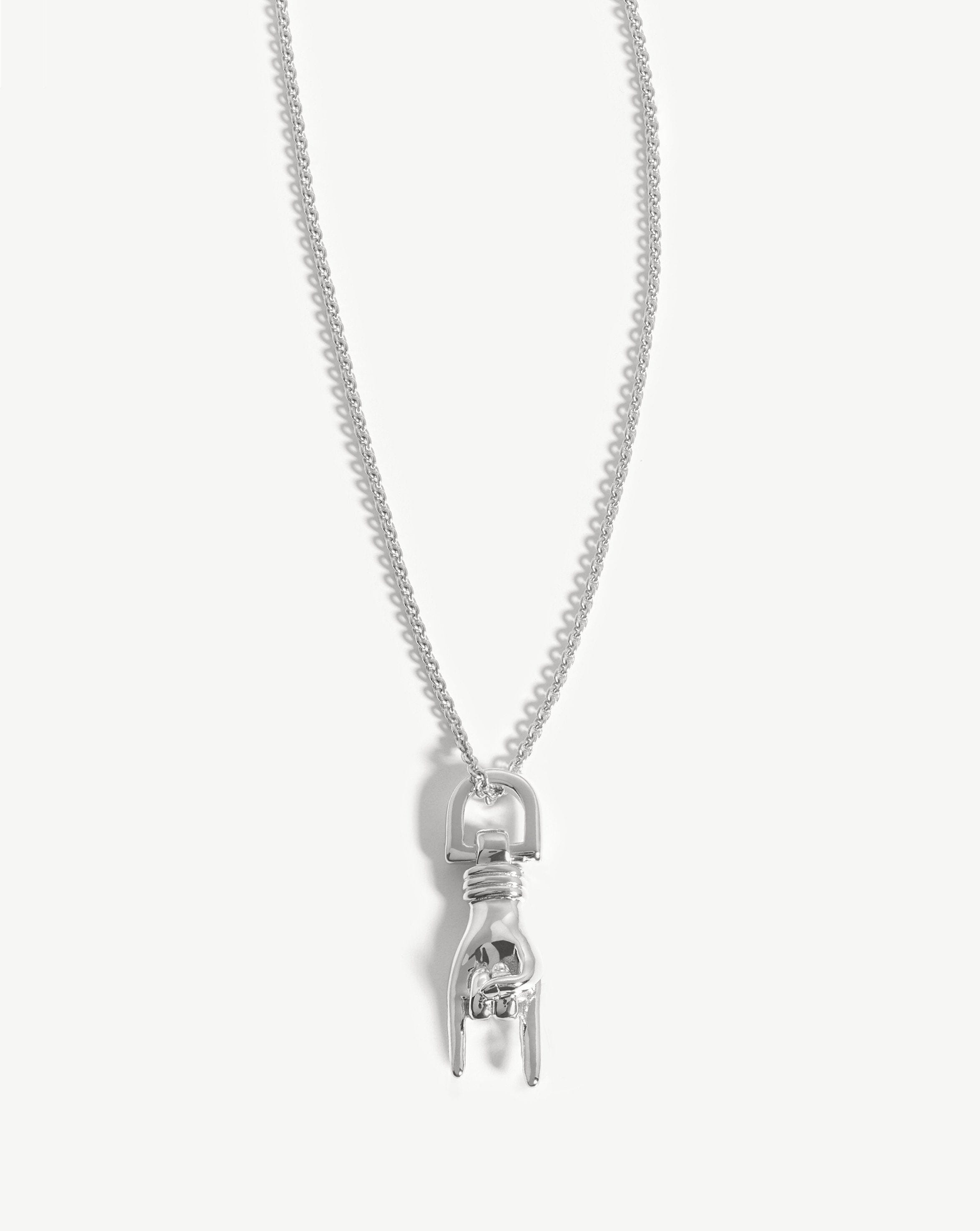 Rock On Charm Necklace | Silver Plated Necklaces Missoma 