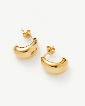 Savi Mini Dome Huggies Earrings Missoma 