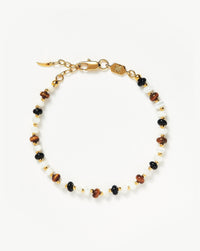 Savi Pearl & Gemstone Beaded Bracelet | 18ct Gold Plated/Multi Bracelets Missoma 