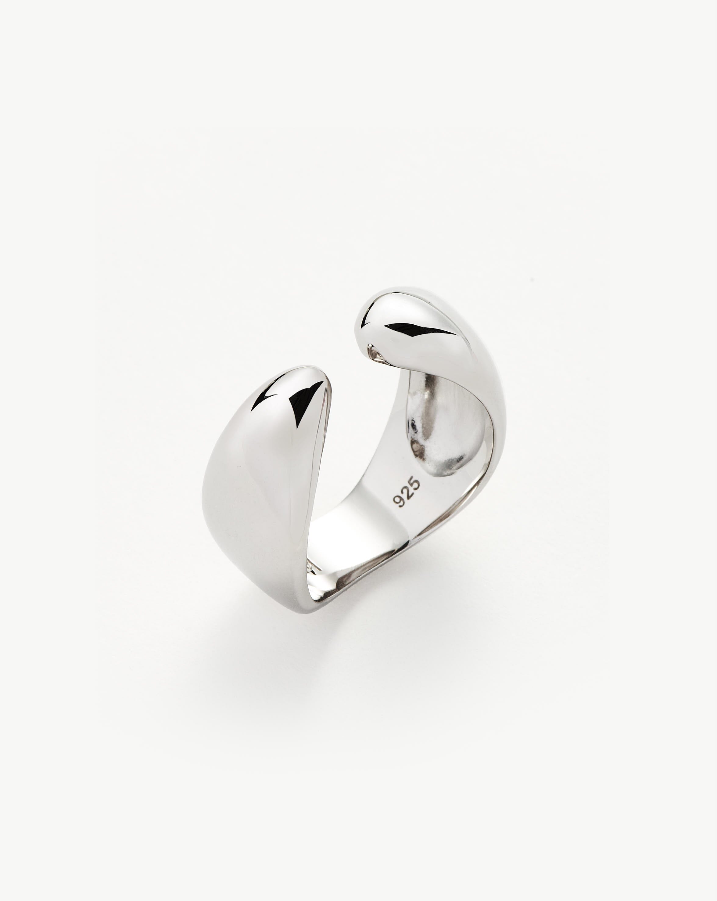 Savi Sculptural Open Stacking Ring | Sterling Silver Rings Missoma 