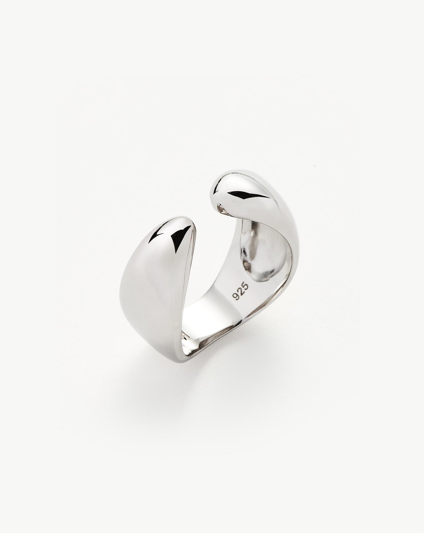 Savi Sculptural Open Stacking Ring | Sterling Silver Rings Missoma 