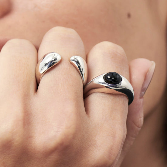 Savi Sculptural Open Stacking Ring | Sterling Silver Rings Missoma 