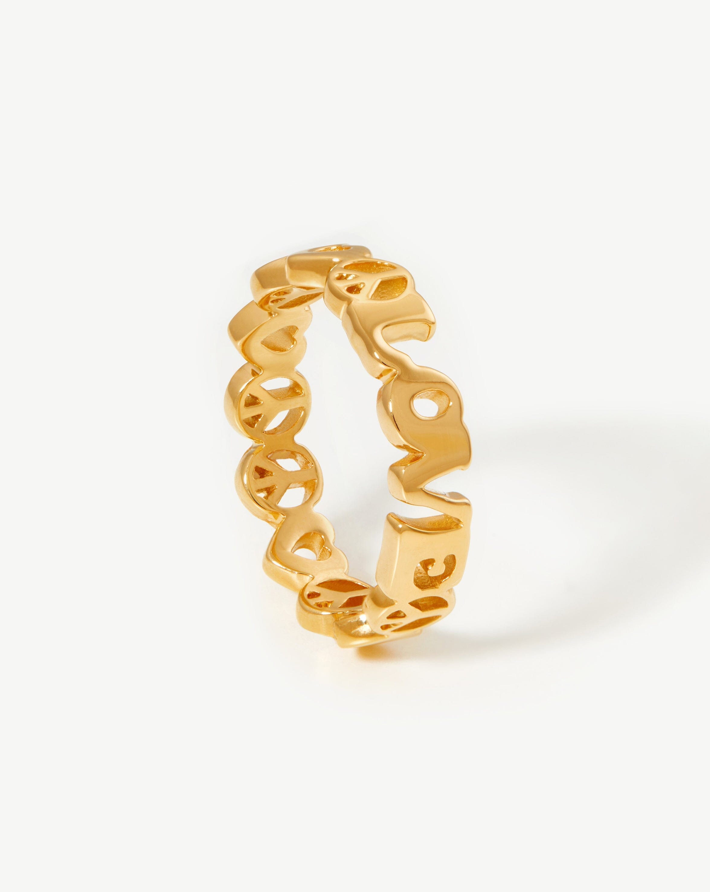 Share the Love Stacking Ring | 18ct Gold Plated Vermeil Rings Missoma 