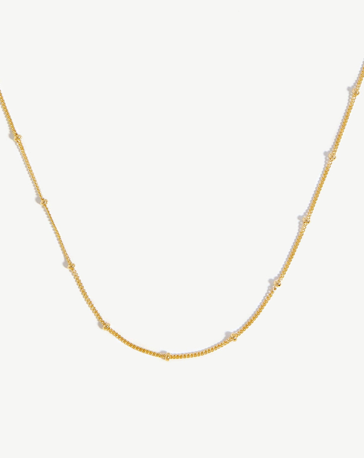 Short Bobble Chain Necklace | 18ct Gold Plated Vermeil Necklaces Missoma 