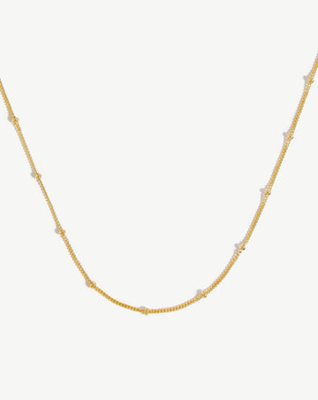 Short Bobble Chain Necklace | 18ct Gold Plated Vermeil Necklaces Missoma 