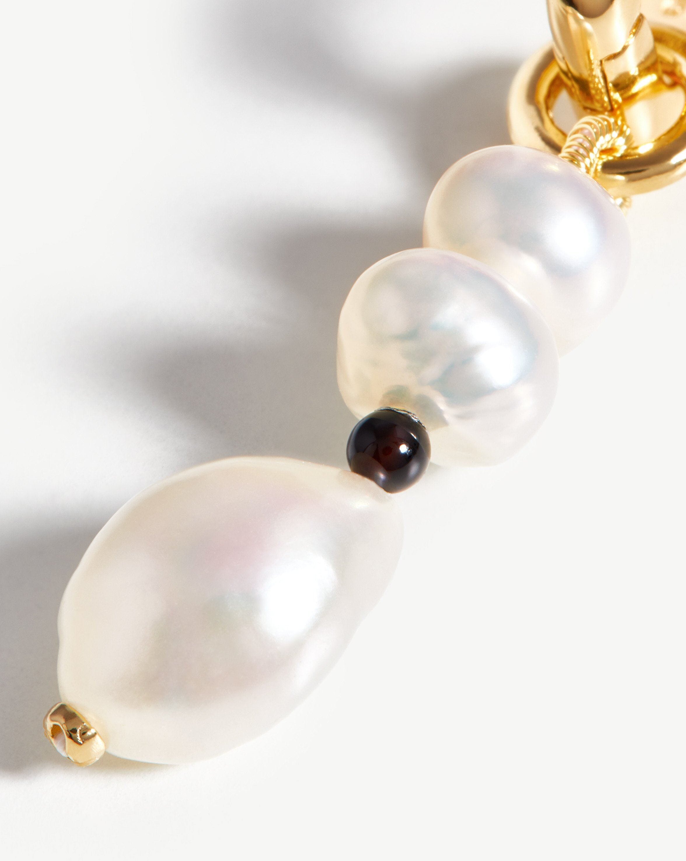 Small Baroque Pearl Single Drop Earring Earrings Missoma 