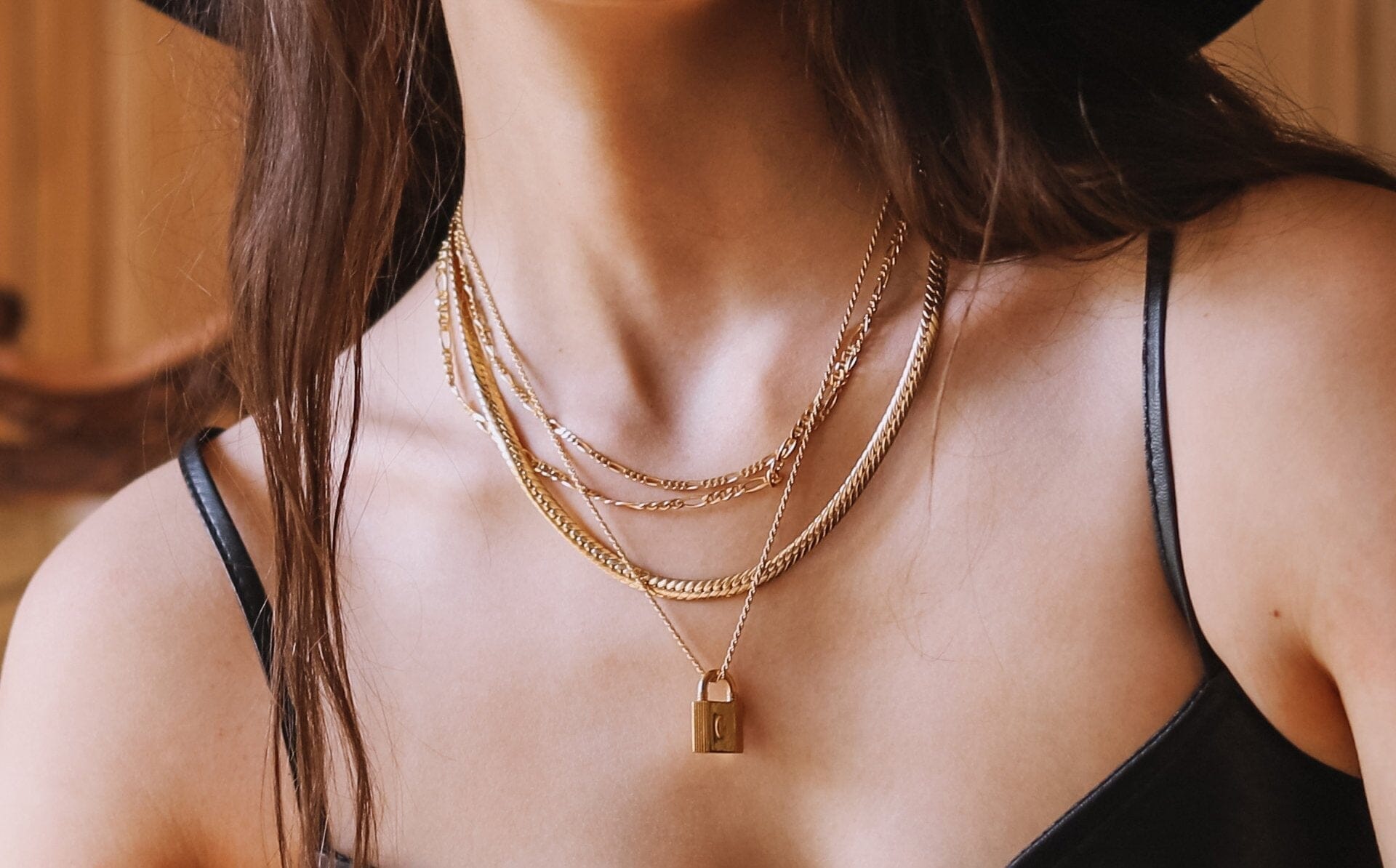 Small Ridge Padlock Necklace | 18ct Gold Plated Necklaces Missoma 
