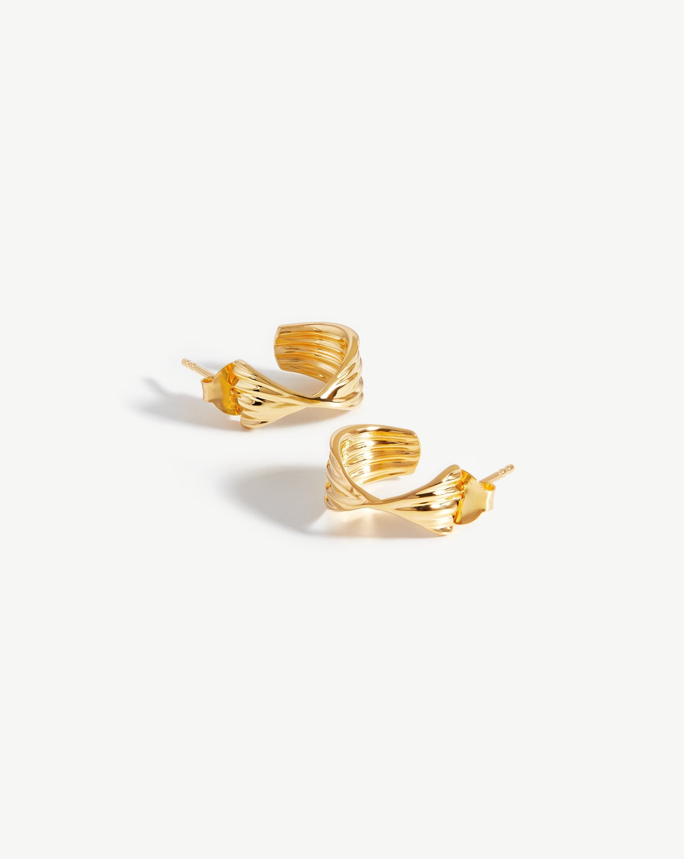 Small Wave Hoop Earrings Earrings Missoma 