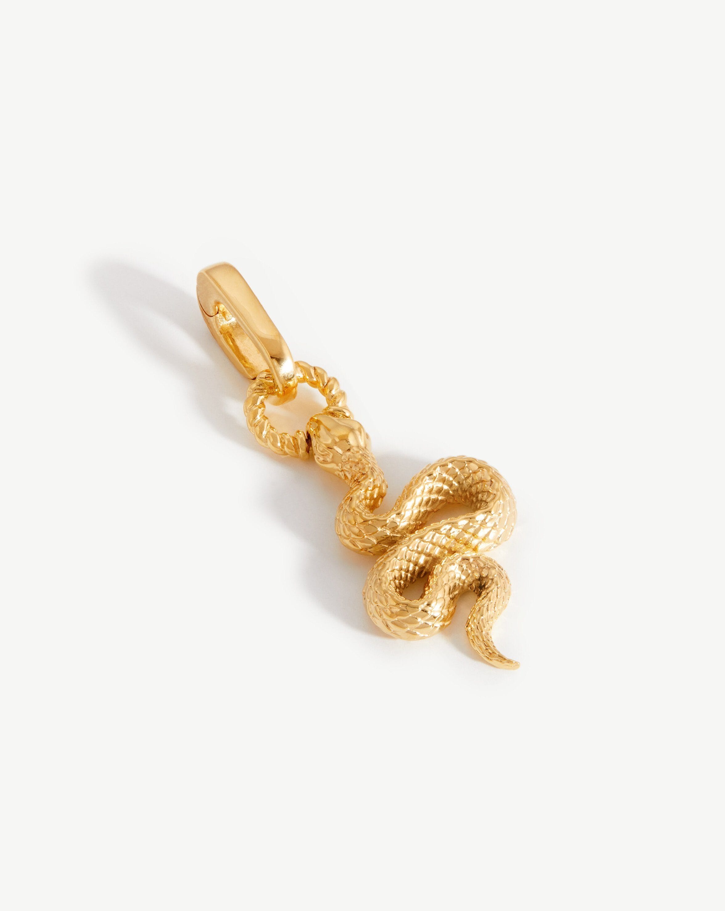 Snake Charm Clip-On Pendant | 18ct Gold Plated Charms & Pendants Missoma 