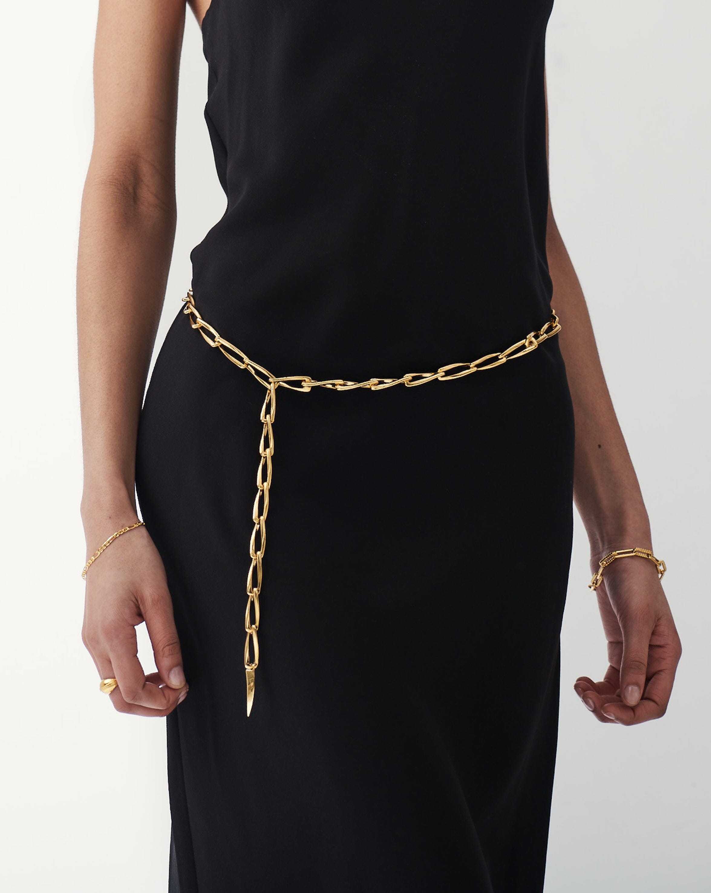  TOURZOO Metal Chain Belt for Women Adjustable Waist