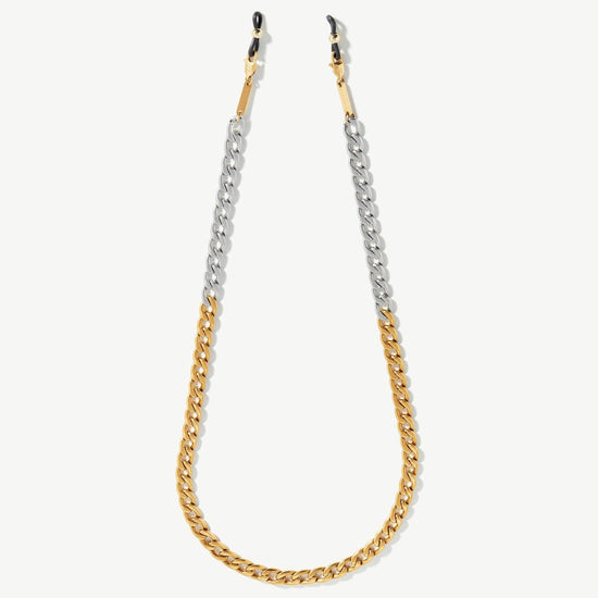 Two Tone Curb Eyewear Chain | 18ct Gold Plated/Silver Plated Accessories Missoma 