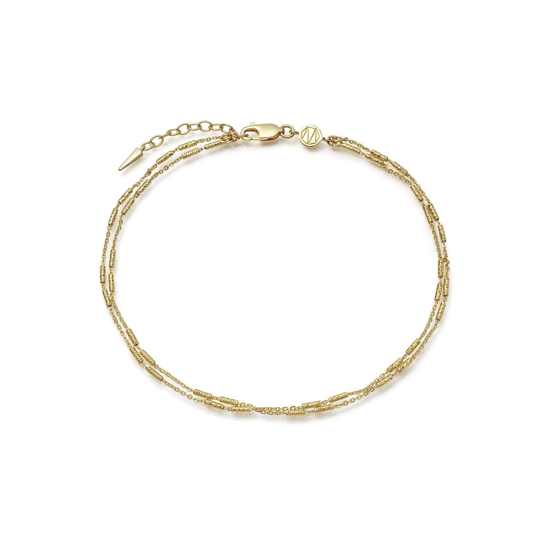 Vervelle Double Chain Anklet Anklets Missoma 18ct Gold Plated Vermeil 