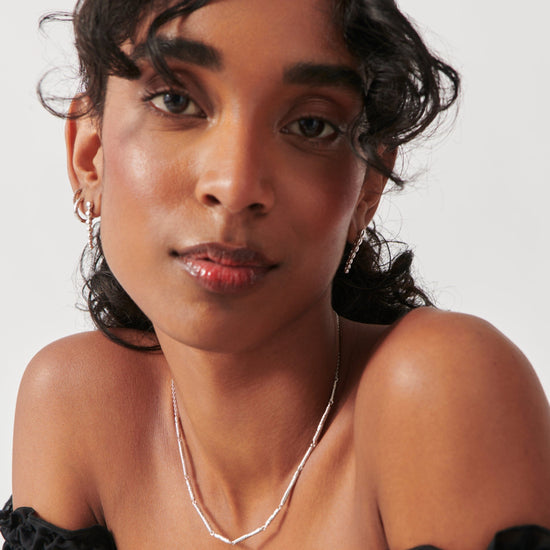 Wavy Ridge Chain Choker Necklaces Missoma 