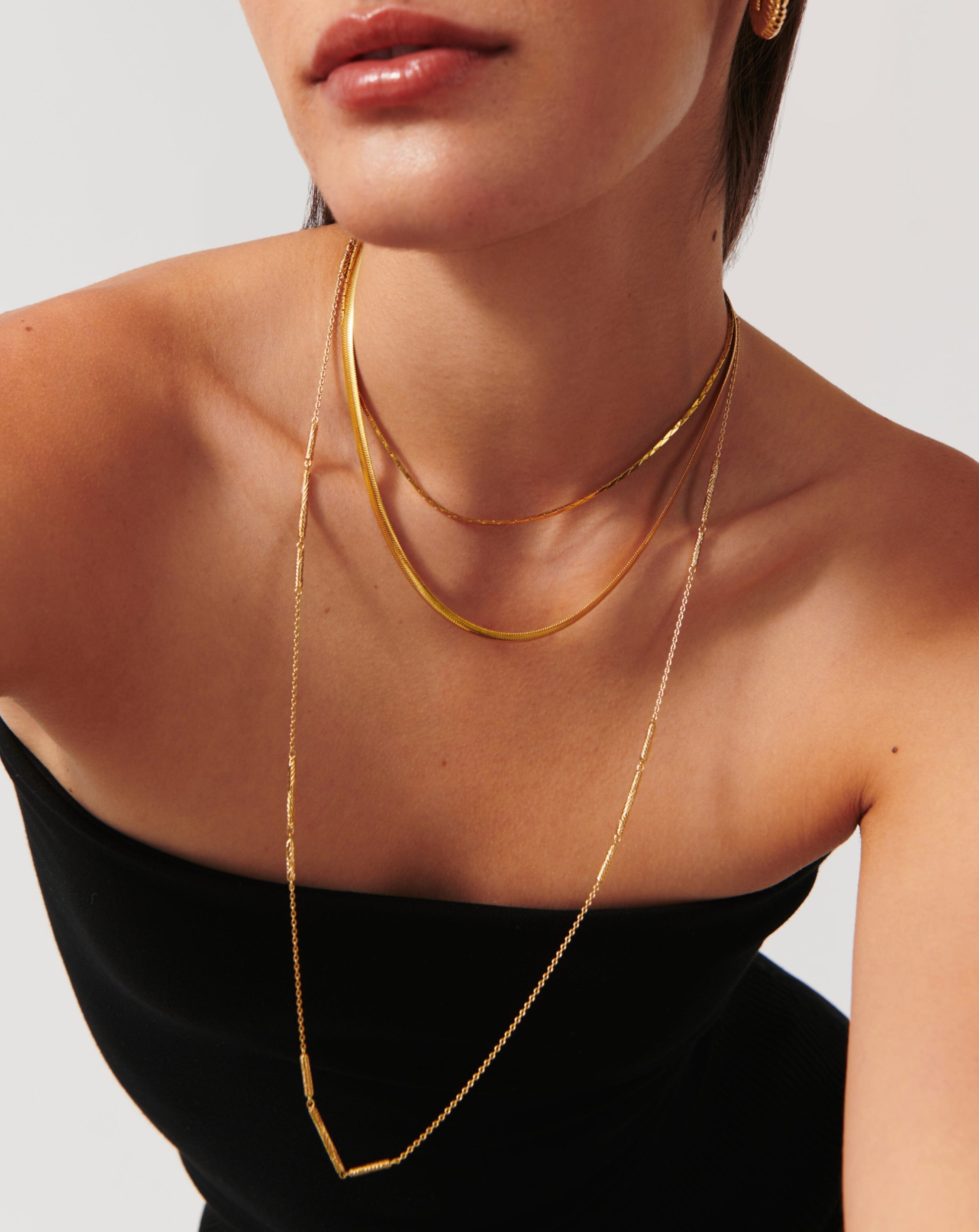 Large gold choker on sale necklace