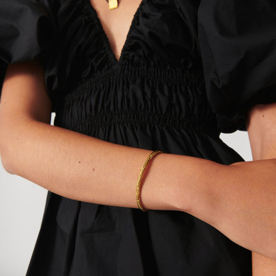 Wavy Ridge Gemelli Cuff Bracelet Bracelets Missoma 