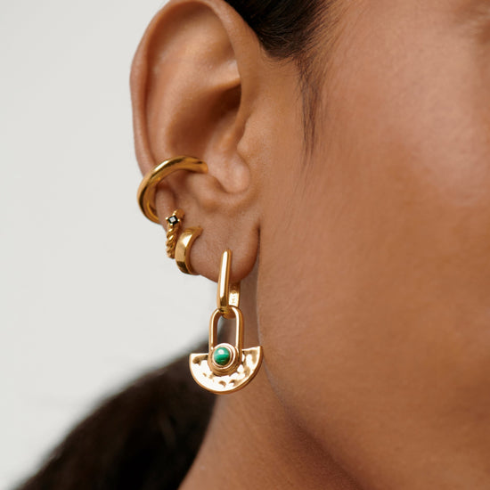 Zenyu Fan Gemstone Drop Earrings Earrings Missoma 