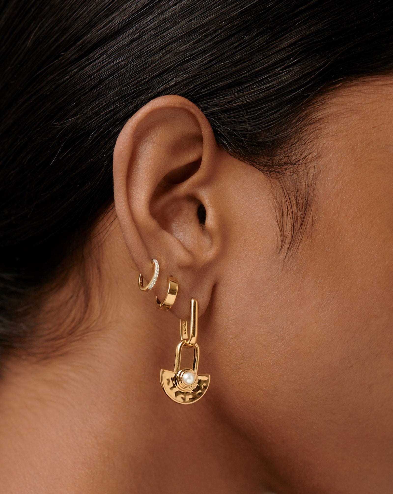 Zenyu Fan Gemstone Drop Earrings Earrings Missoma