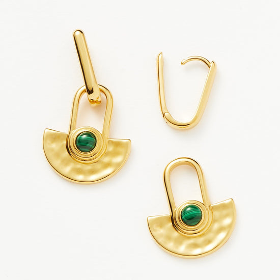 Zenyu Fan Gemstone Drop Earrings Earrings Missoma 