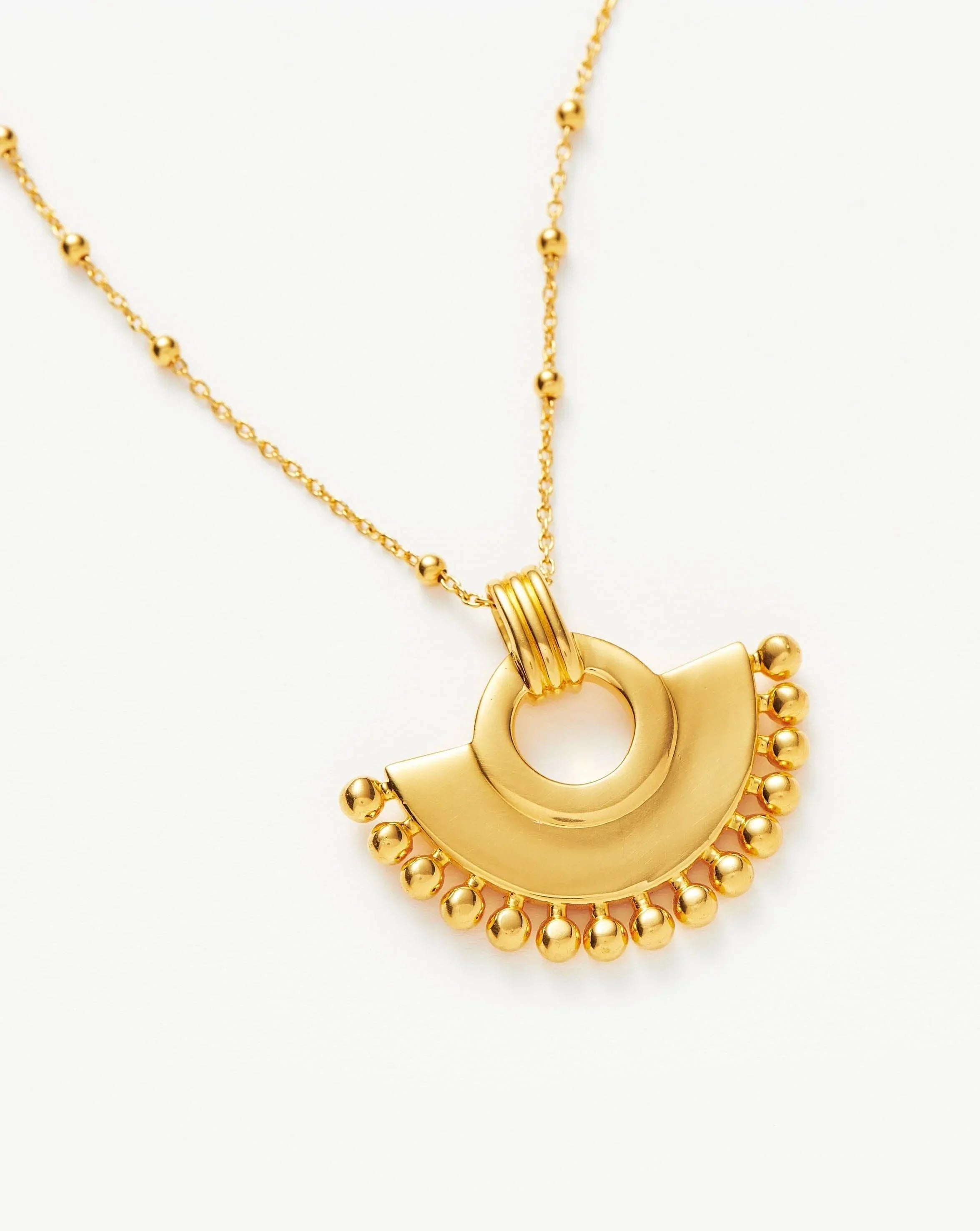 Zenyu Fan Necklace | 18ct Gold Plated#N##N# | Missoma