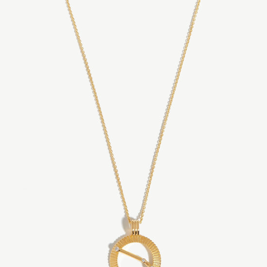 Zodiac Constellation Pendant Necklace - Aries 18ct Gold Plated Vermeil/Aries Necklaces Missoma 