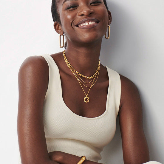 Zodiac Constellation Pendant Necklace - Aries 18ct Gold Plated Vermeil/Aries Necklaces Missoma 