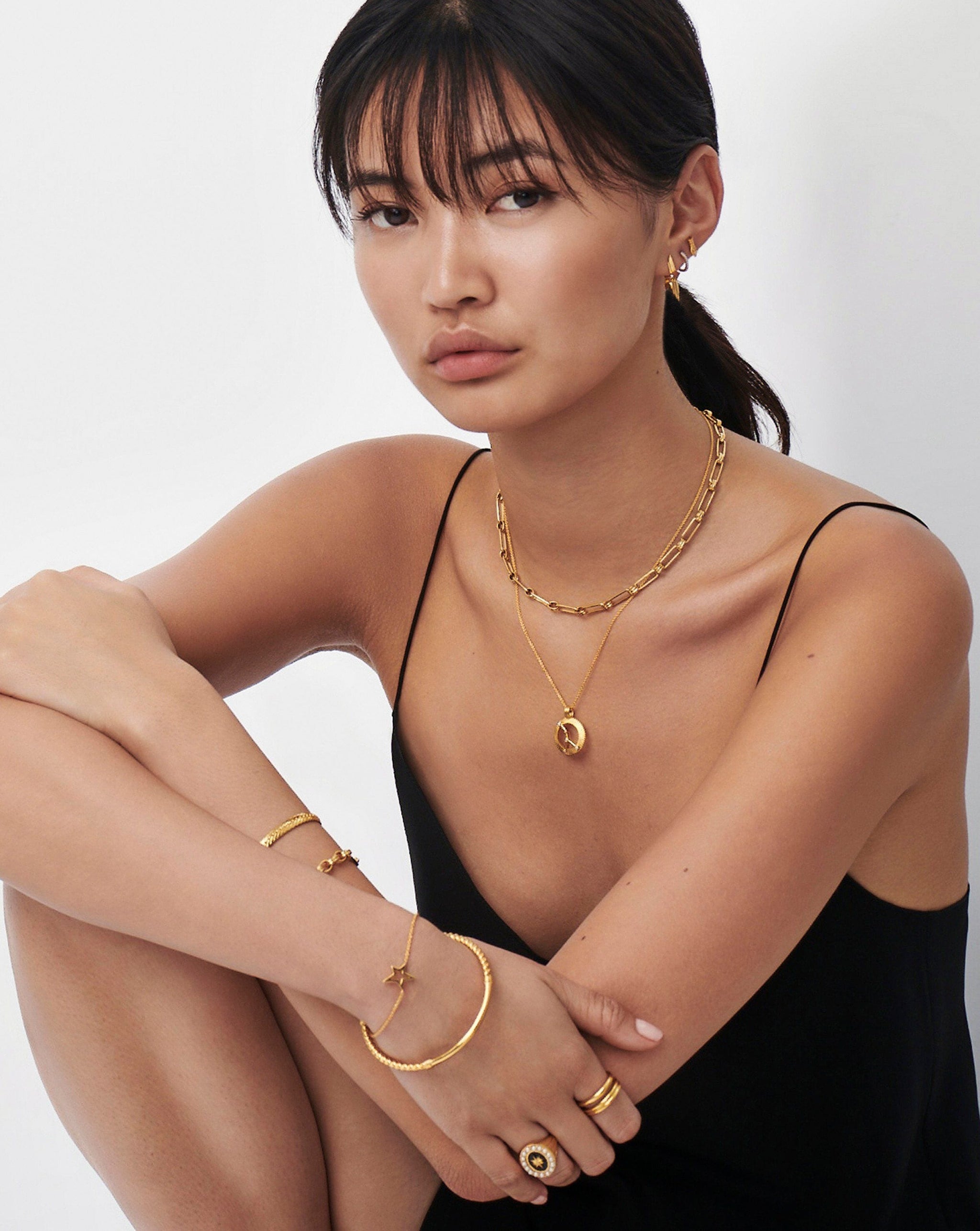 Zodiac Constellation Pendant Necklace - Cancer | 18ct Gold Plated Vermeil/Cancer Necklaces Missoma 