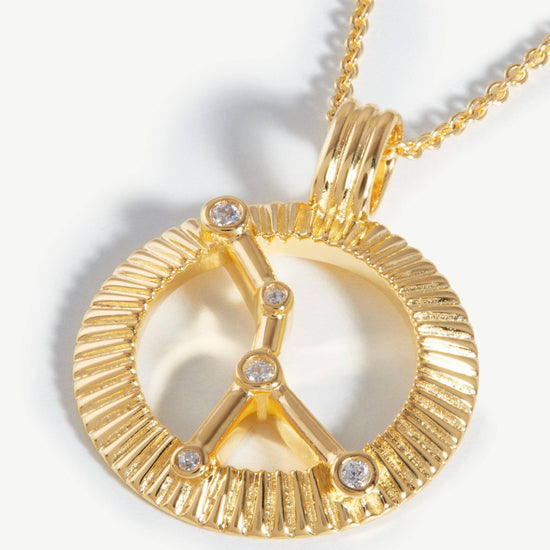 Zodiac Constellation Pendant Necklace - Cancer | 18ct Gold Plated Vermeil/Cancer Necklaces Missoma 