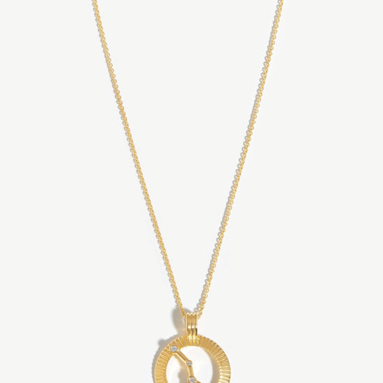 Zodiac Constellation Pendant Necklace - Cancer | 18ct Gold Plated Vermeil/Cancer Necklaces Missoma 