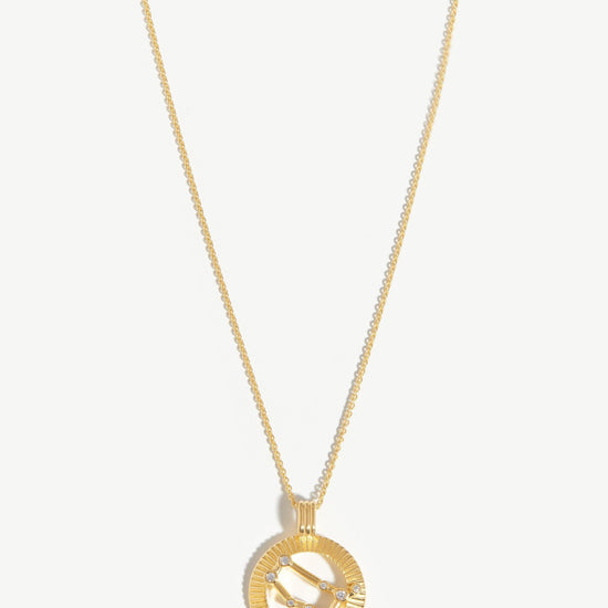 Zodiac Constellation Pendant Necklace - Gemini | 18ct Gold Plated Vermeil/Gemini Necklaces Missoma 