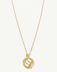 Zodiac Constellation Pendant Necklace - Gemini | 18ct Gold Plated Vermeil/Gemini Necklaces Missoma 