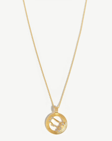 Zodiac Constellation Pendant Necklace - Gemini | 18ct Gold Plated Vermeil/Gemini Necklaces Missoma 
