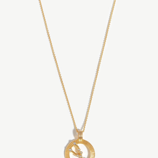Zodiac Constellation Pendant Necklace - Taurus | 18ct Gold Plated Vermeil/Taurus Necklaces Missoma 
