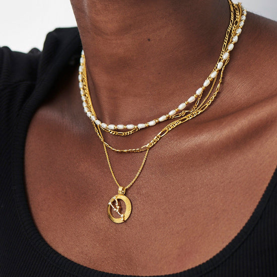 Zodiac Constellation Pendant Necklace - Taurus | 18ct Gold Plated Vermeil/Taurus Necklaces Missoma 